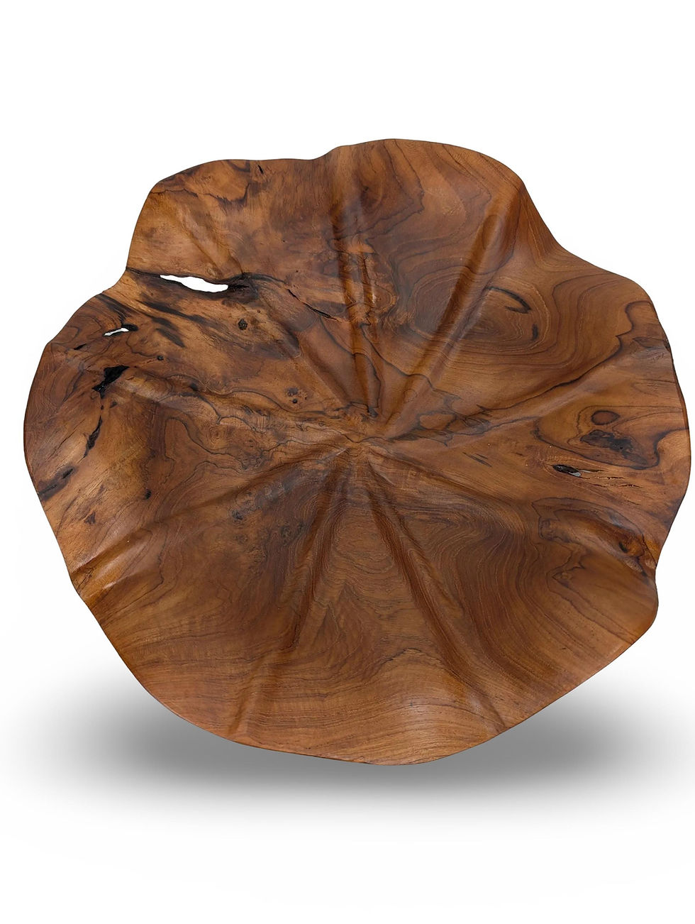 Thumbnail: LIVE EDGE CENTERPIECE, Natural Shape Platter, Sculpture Wood Bowl, Primitive