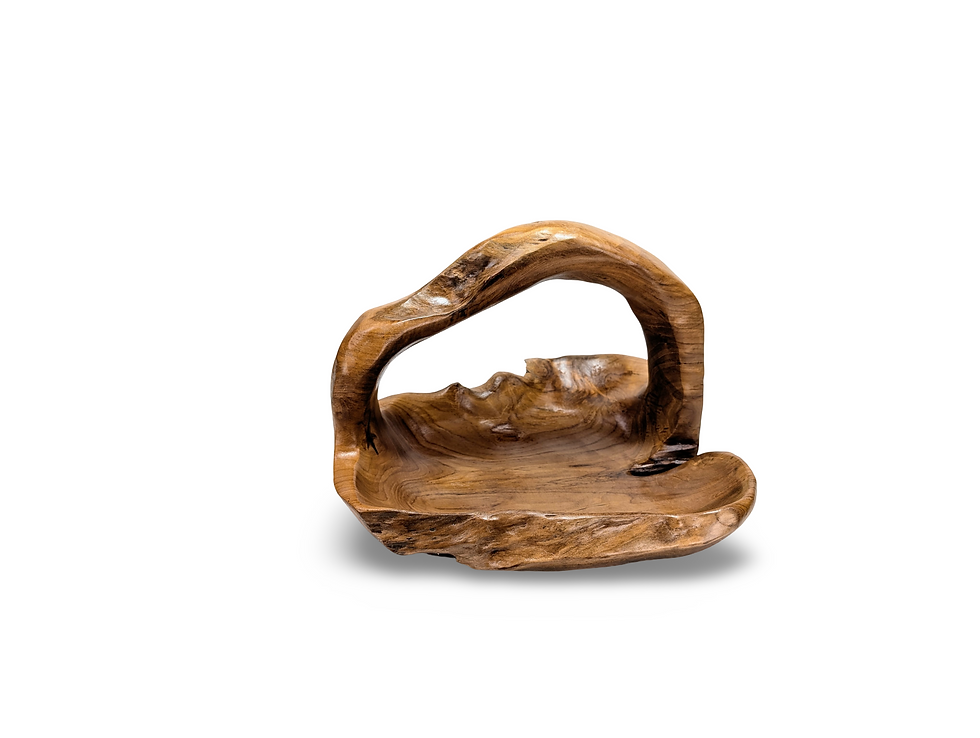 Thumbnail: TEAK FRUIT BASKET, Garden Basket, Harvest Basket, Farm Caddy, Produce Caddy,