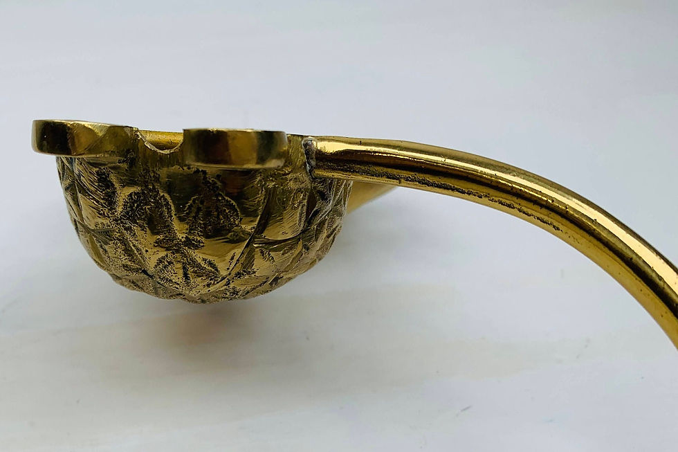 Thumbnail: BRASS PAPER HOLDER, Brass Bathroom Accessory, Tropical Tissue Holder, Wall