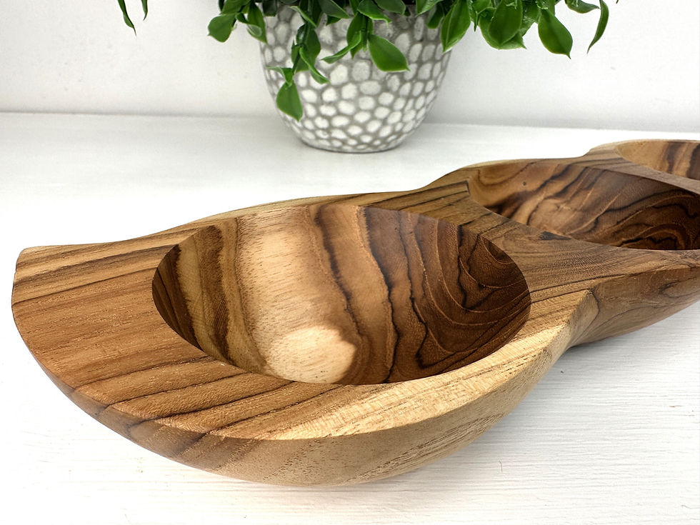 Thumbnail: SECTIONED DIPPING TRAY, Condiment Tray, Rustic Platter Dish, Appetizer Plate