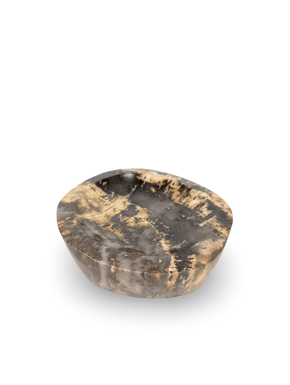 Thumbnail: STONE WOOD BOWL, Petrified Wood Bowl, Fossilized Wood Dish, Petrified Bowl Decor