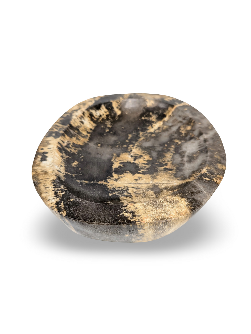 Thumbnail: STONE WOOD BOWL, Petrified Wood Bowl, Fossilized Wood Dish, Petrified Bowl Decor