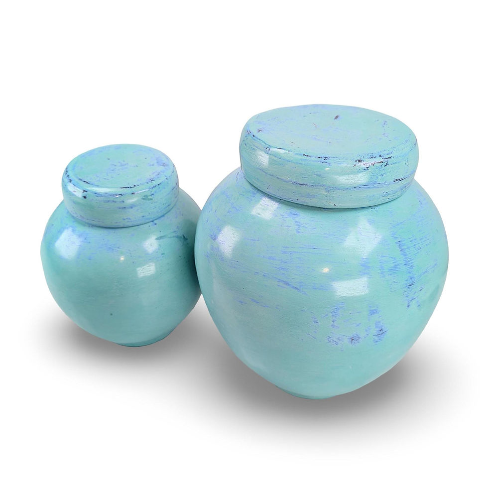 Thumbnail: GINGER POT SET, Terracotta Ginger Pot, Handmade Clay Pot, Lidded Clay Pots