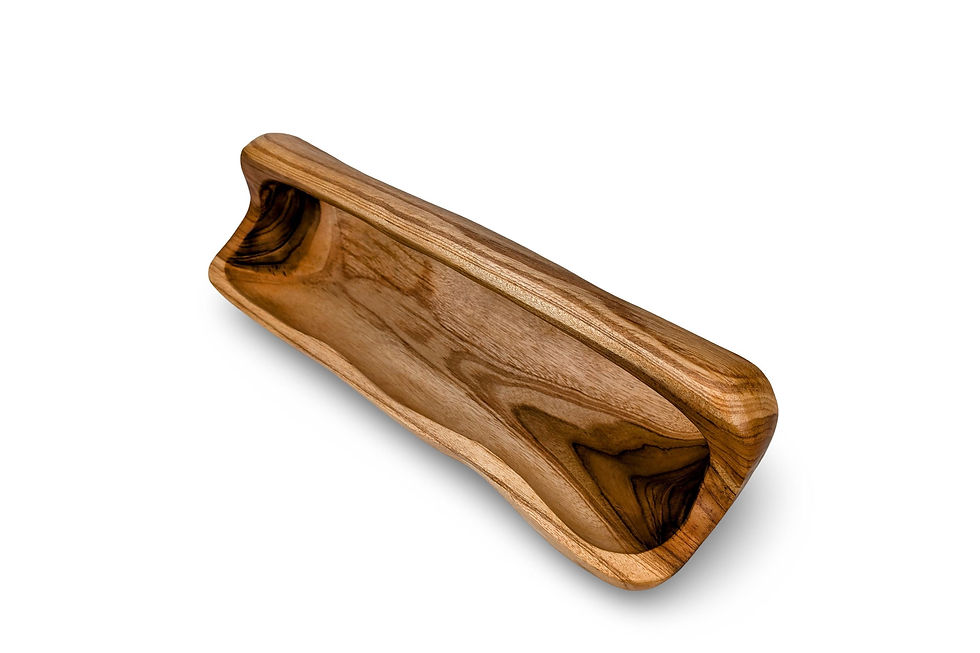 Thumbnail: NATURAL TEAK TRAY, Wood Bath Caddy, Wooden Bath Storage, Teak Shower Caddy