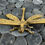 Thumbnail: BRONZE DRAGONFLY FIGURINE, Metal Dragonfly Ornament, Insect Ornament, Dragonfly