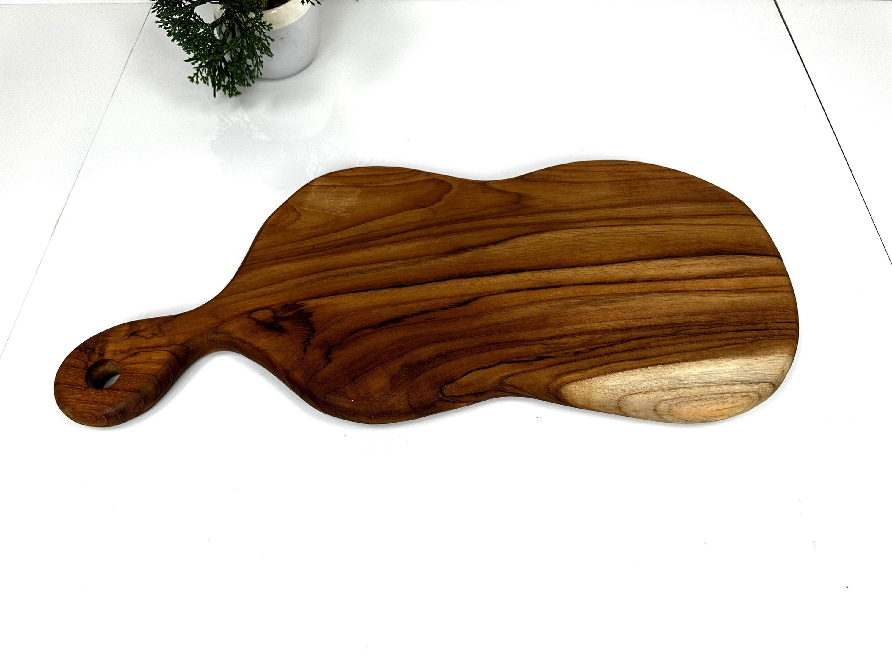 LARGE WOOD BOARD, Live Edge Board, Wood Tree Plate, Hand Crafted Board, Desert