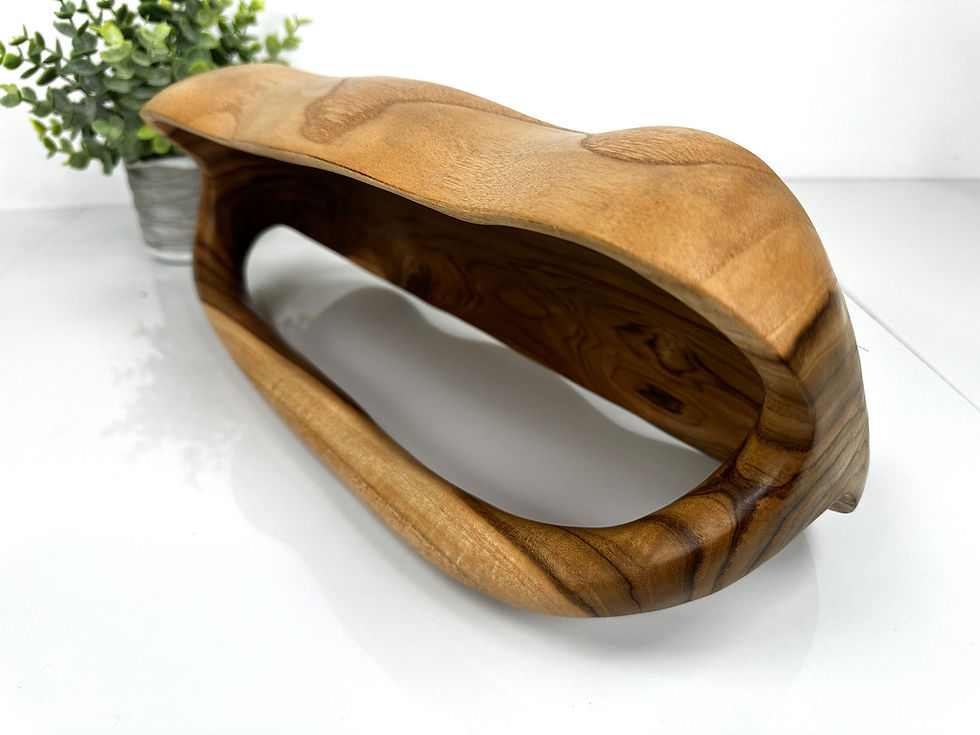 Thumbnail: TEAK SHOWER CADDY, Wood Shower Caddy, Wooden Storage Vessel, Teak Receptacle