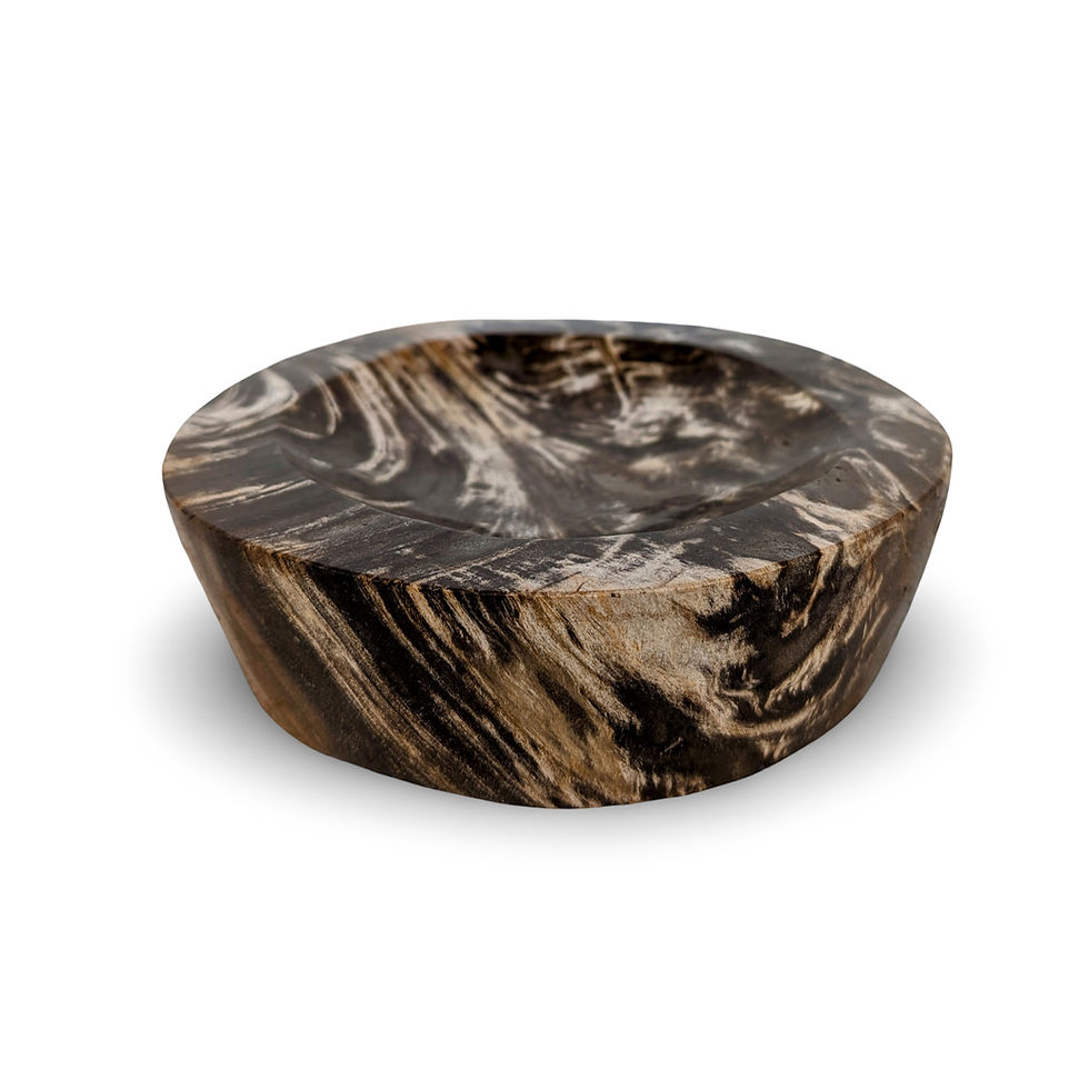 Thumbnail: PETRIFIED WOOD DISH, Fossil Stone Bowl, Stone Bowl, Petrified Wood Bowl