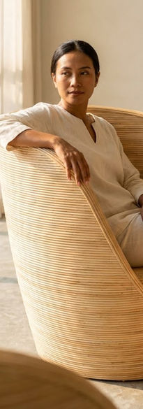 Handmade Rattan Woven Chair From Bali