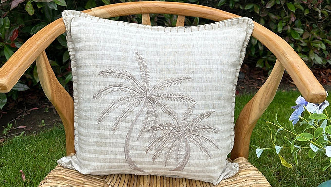 TROPICAL PILLOW COVER, Natual Pillow Cover, Toss Pillow, Beach Pillow Cover