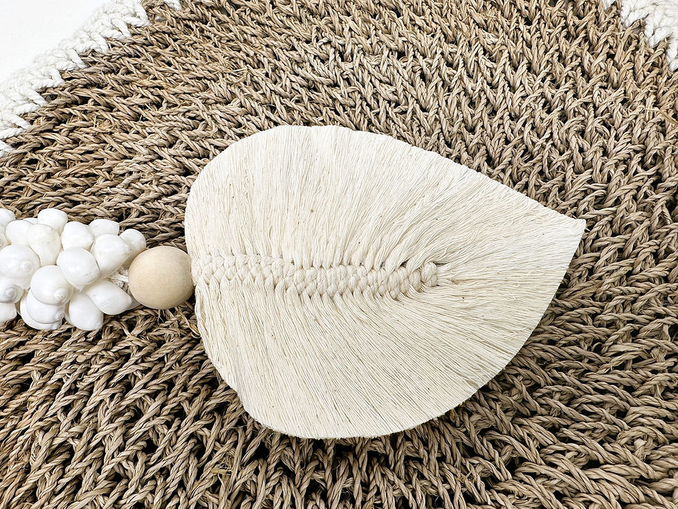 Thumbnail: ORGANIC SHELL TASSEL, Jute Curtain Tassel, Boho Style Tieback, Bali Crafted
