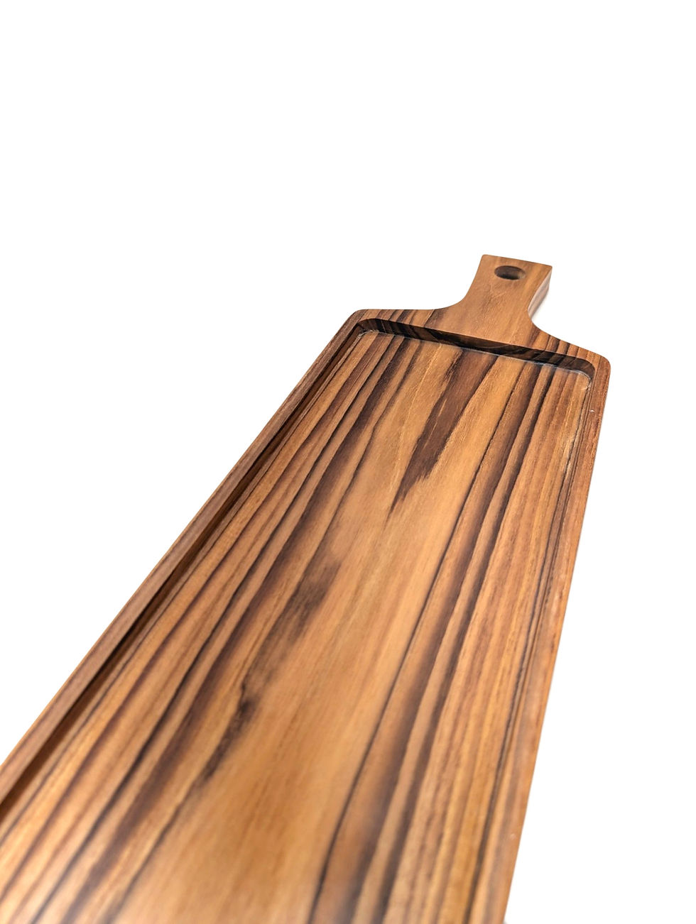 Thumbnail: Artisan-made teak board with naturally varied coloring