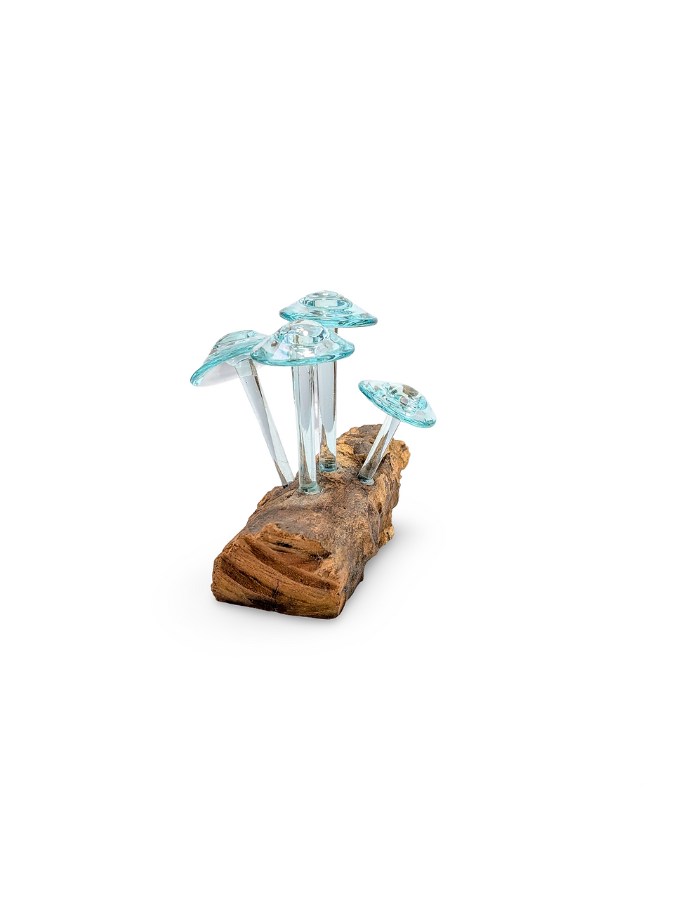 Thumbnail: MOLTEN GLASS MUSHROOM, Glass Mushroom Sculpture, Sculpted Glass Mushroom Figurin