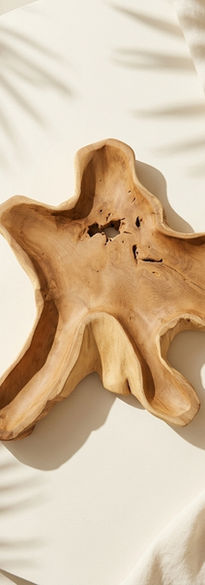 Teakwood Dining Table Centerpiece