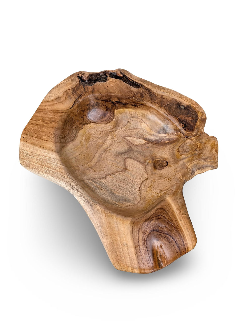Thumbnail: LIVE EDGE BOWL, Wooden Centerpiece, Carved Wooden Bowl, Hand Carved Bowl, Wood