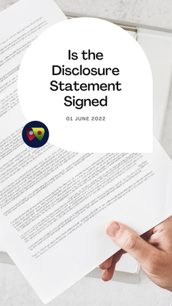 Is the Disclosure statement signed?
When selling a property with a Community Management Statement attached, it’s important to ensure that a completed Disclosure Statement which has been signed by either the Seller or the Sellers Agent is given to the Buyer before the Buyer signs the contract.
If this does not occur the Buyer will have the right to terminate to contract.

Disclaimer: This article is provided for general information & education purposes only, and is not a substitute for legal advice.