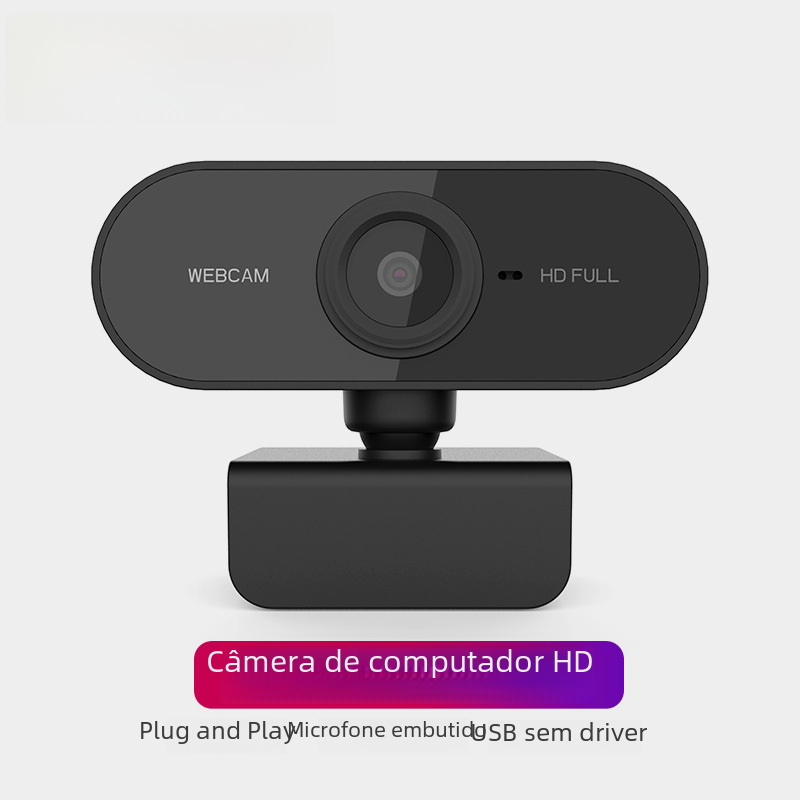 Webcam USB 2K HD para reuniões online e streaming