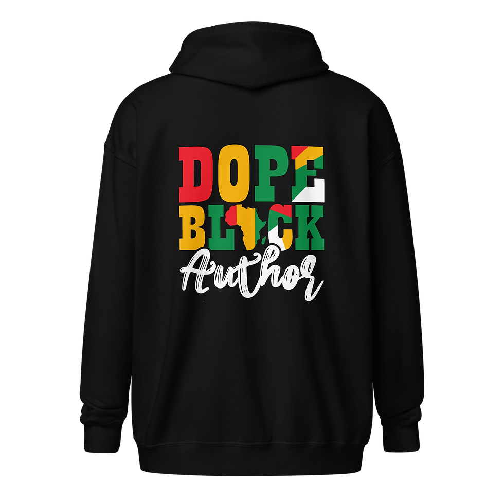 Thumbnail: Dope Black Author - Unisex heavy blend zip hoodie