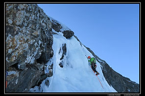 Couloir N-NW du col du Grand Van au rocher du Culasson, massif du Taillefer