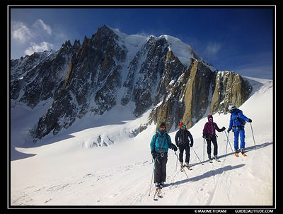 Vallée Blanche en ski Guide de Haute Montagne