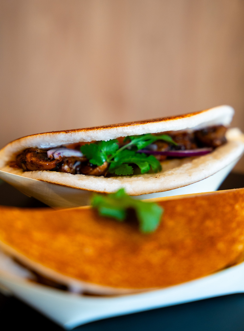 mushroom fusion tacos