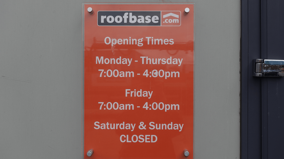 Opening times for the Leicester roofing branch