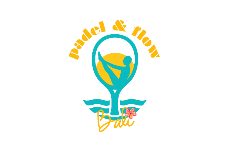 PADEL & FLOW LOGO  padel retreats Bali