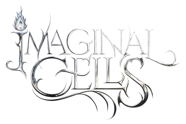 Imaginal Cells Progressive Rock Band Logo Metallic Sharp Lettering Font Style