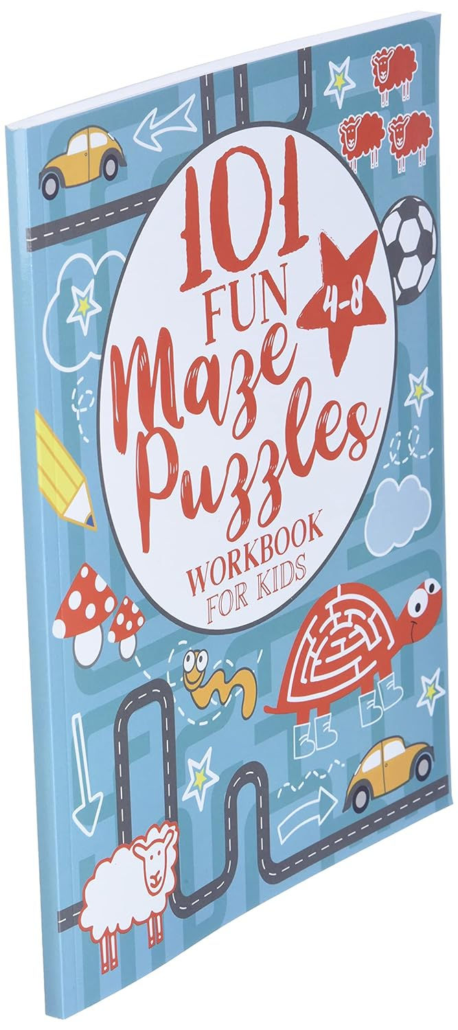 Thumbnail: Maze Puzzle Book for Kids 4-8: 101 Fun First Mazes for Kids 4-6, 6-8 year olds 