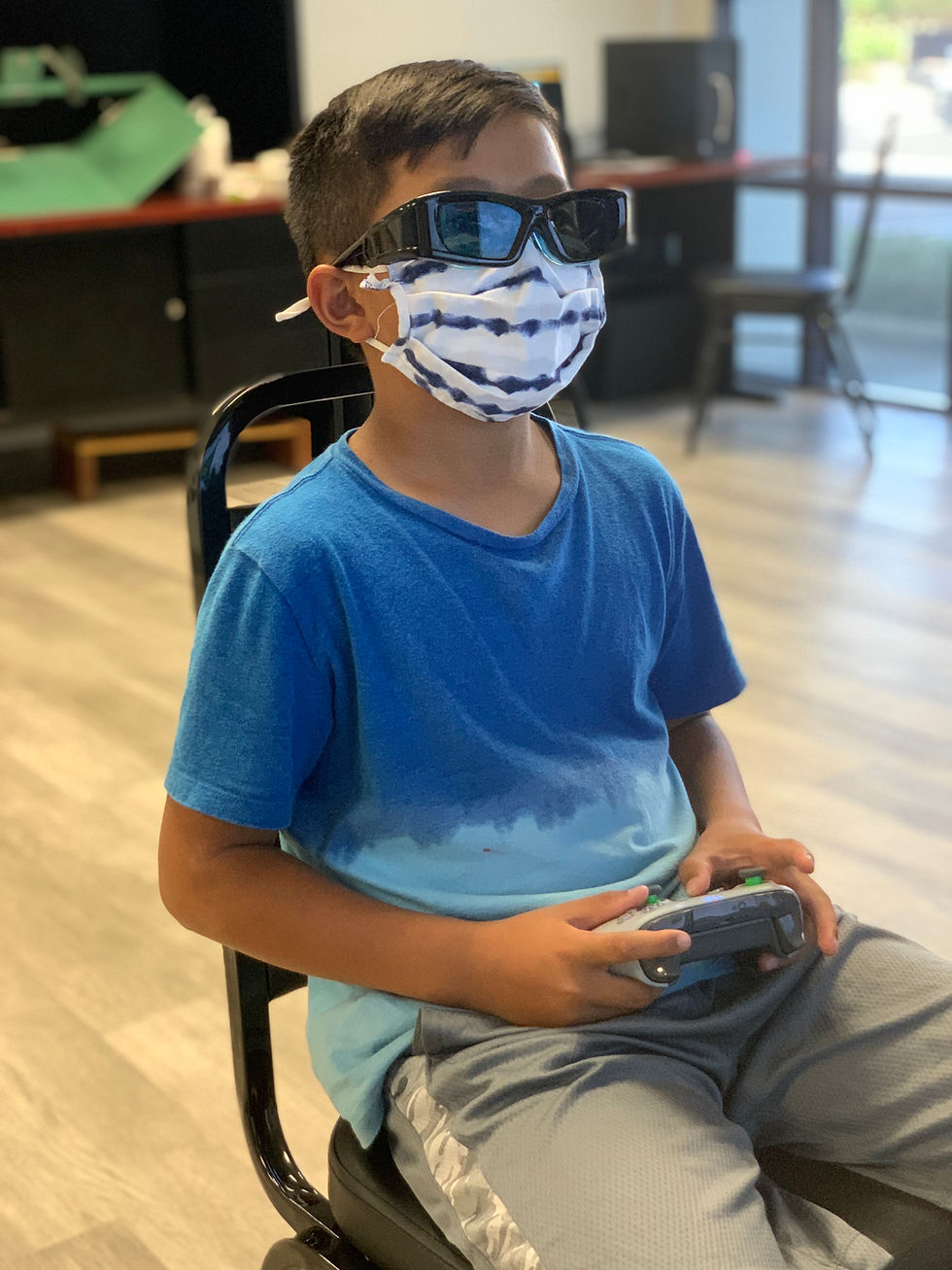 child vision rehabilitation concussion light sensitivity balance therapy