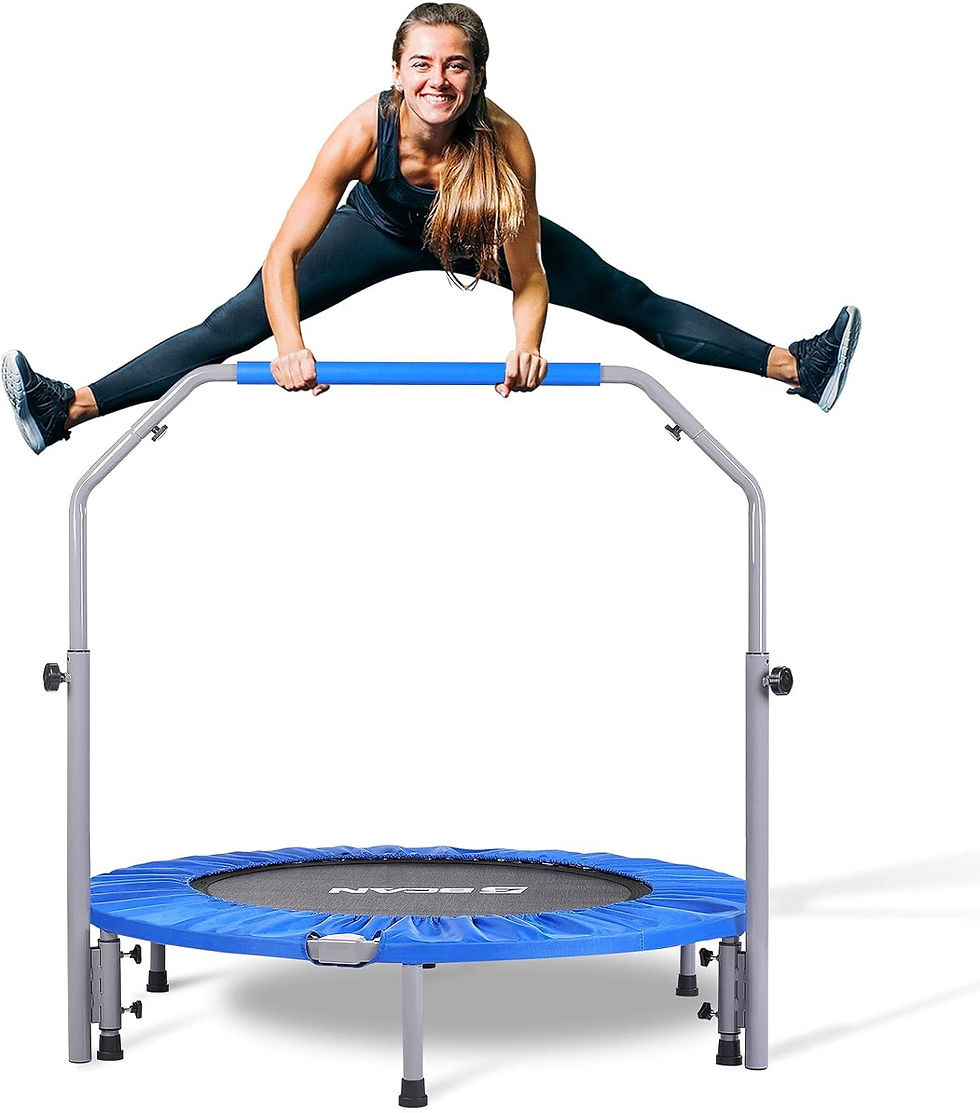 Thumbnail: BCAN 40/48" Foldable Mini Trampoline Max Load 330lbs/440lbs, Fitness Rebounder 