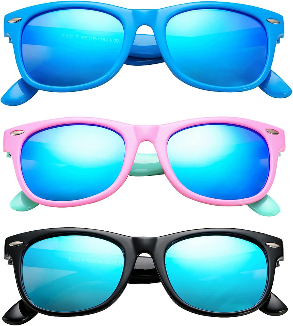 Thumbnail: COASION Kids Polarized Sunglasses TPEE Rubber Flexible Shades for Girls Boys Ag