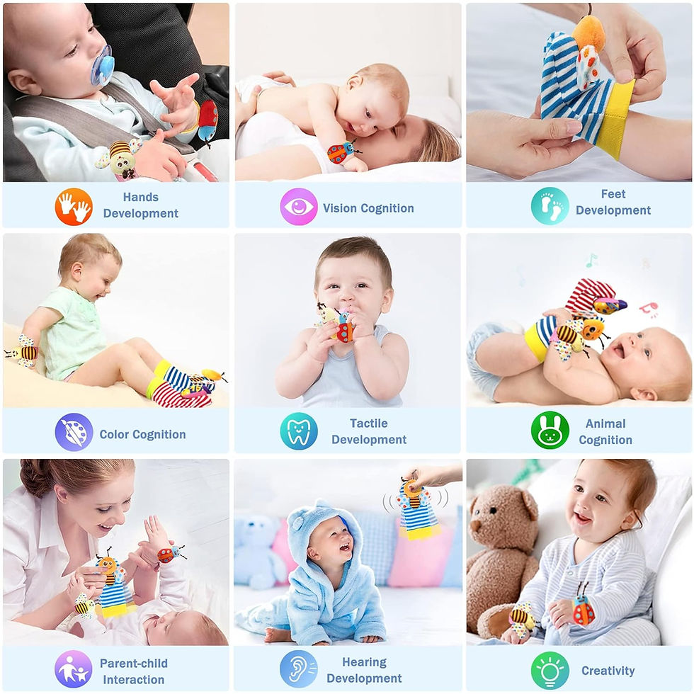 Thumbnail: Bloobloomax Baby Rattles Toys for 0-12 Month, Infant Girl Boy Toys for Babies 3