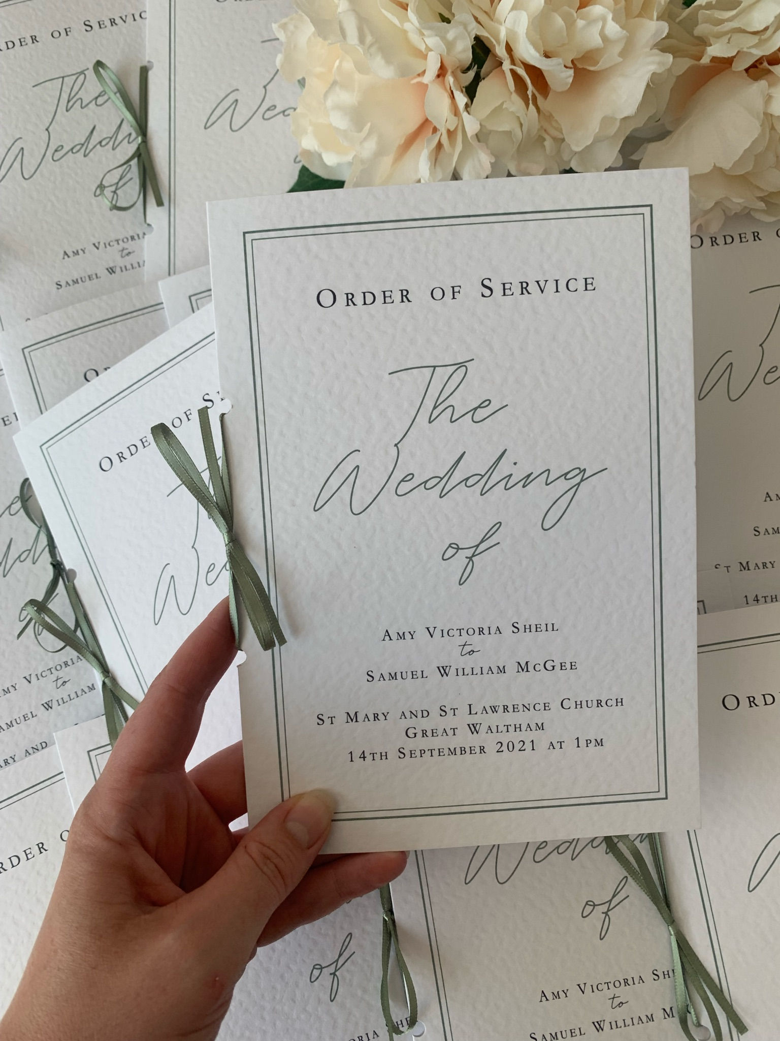 Rustic Order of Service