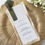 Thumbnail: Zara Wedding Menu Card and Place Card