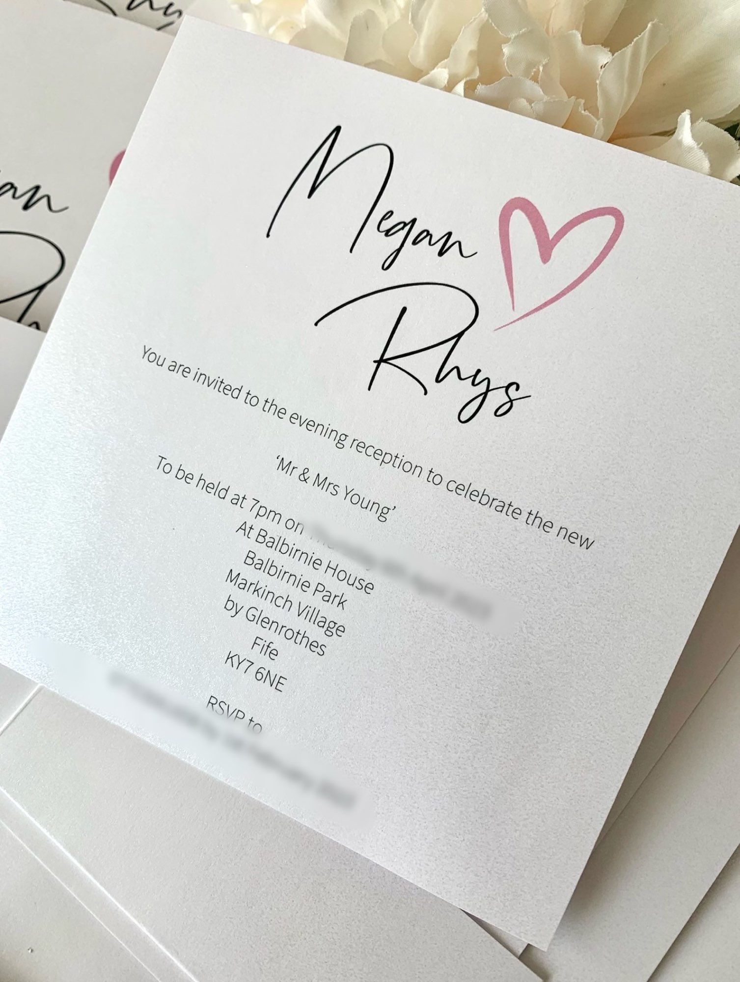 Chantelle Evening Wedding Invitation