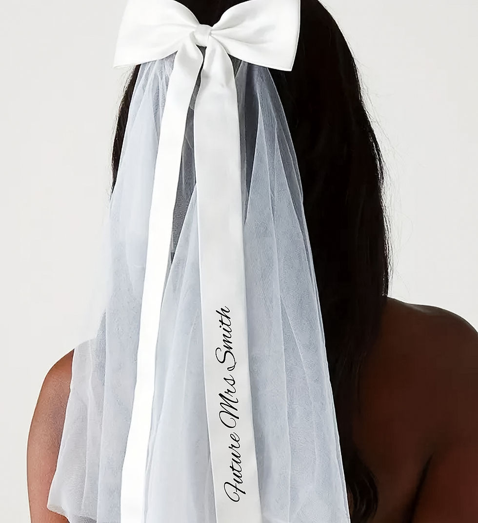 Thumbnail: Bride to be Hair Bow and Veil 