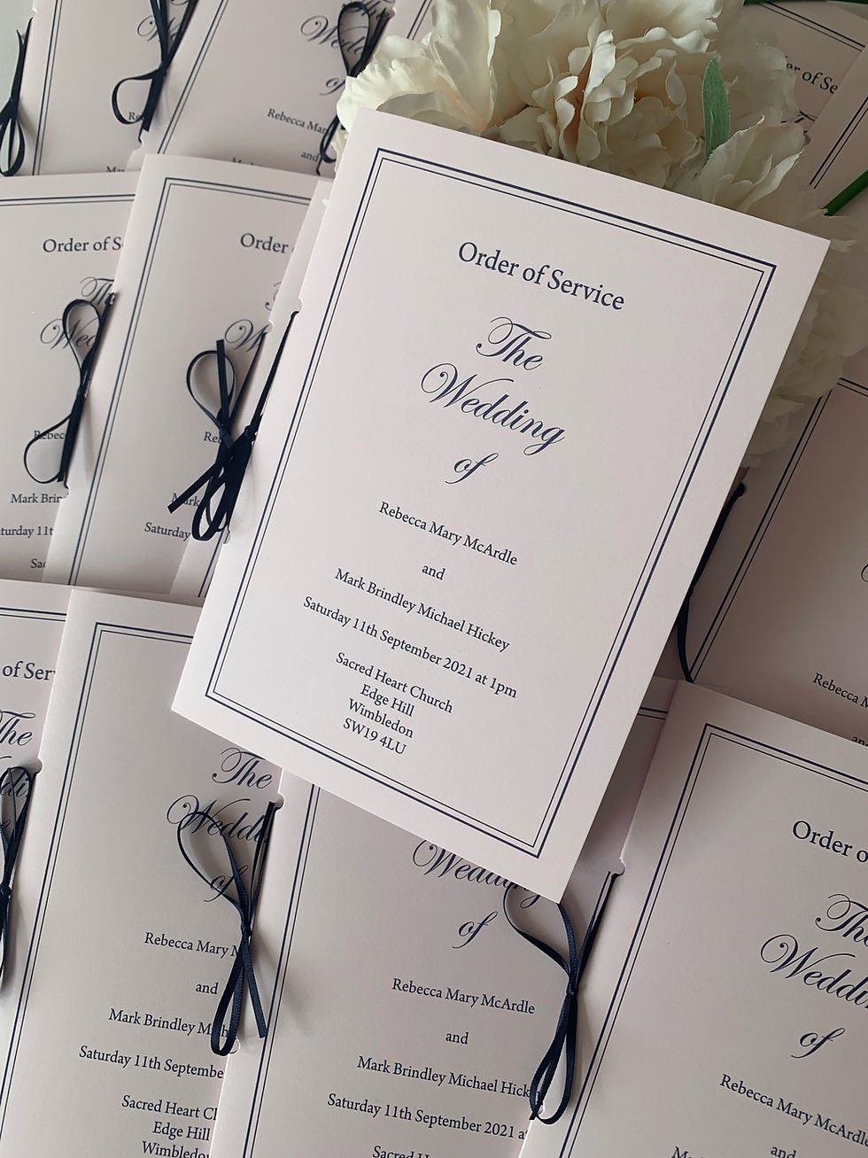 Thumbnail: Blush Elegant Order of Service