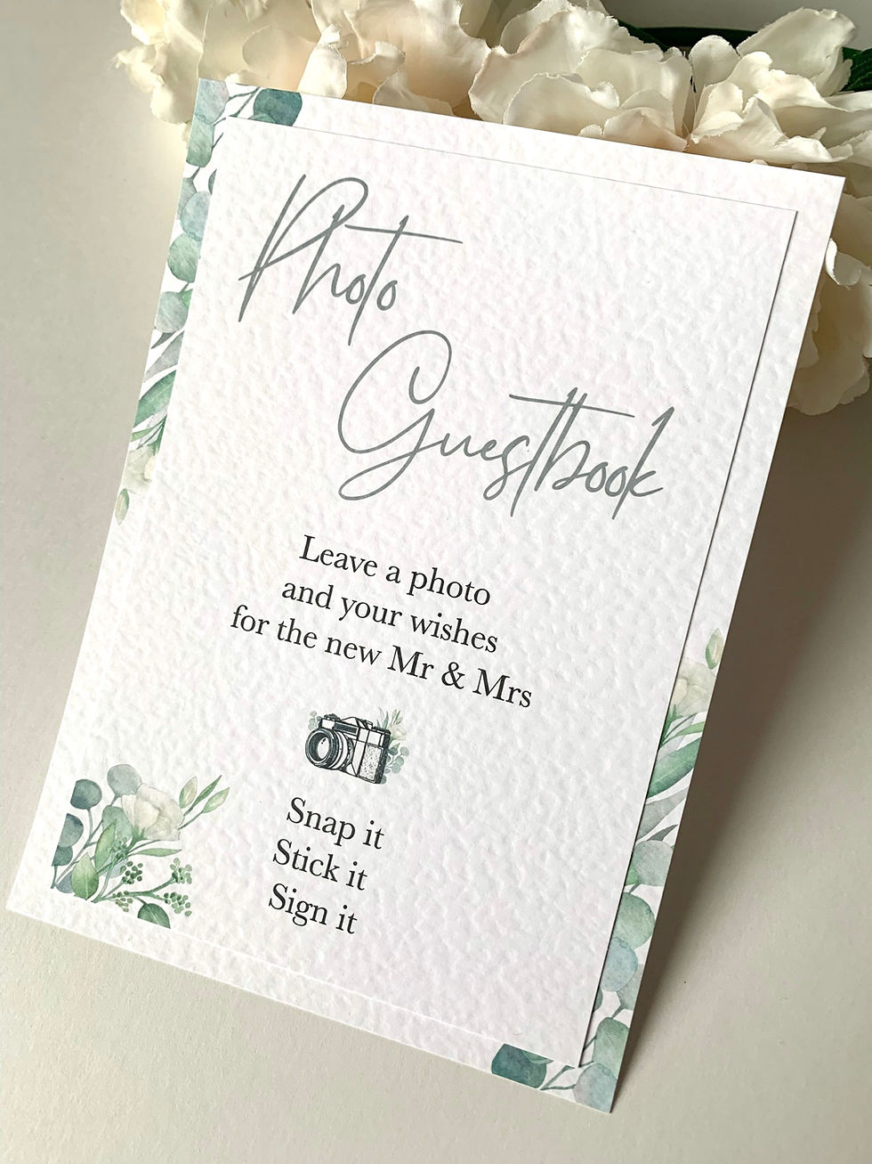Eucalyptus Guest Book Sign A5