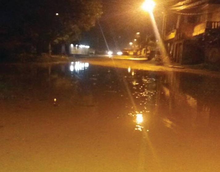 SÃO MIGUEL: Chuva provoca alagamento em alguns pontos da cidade