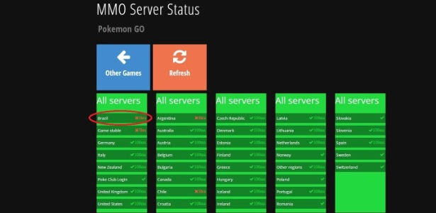 Servidores de "Pokémon GO" no Brasil estão prontos para funcionar, diz site