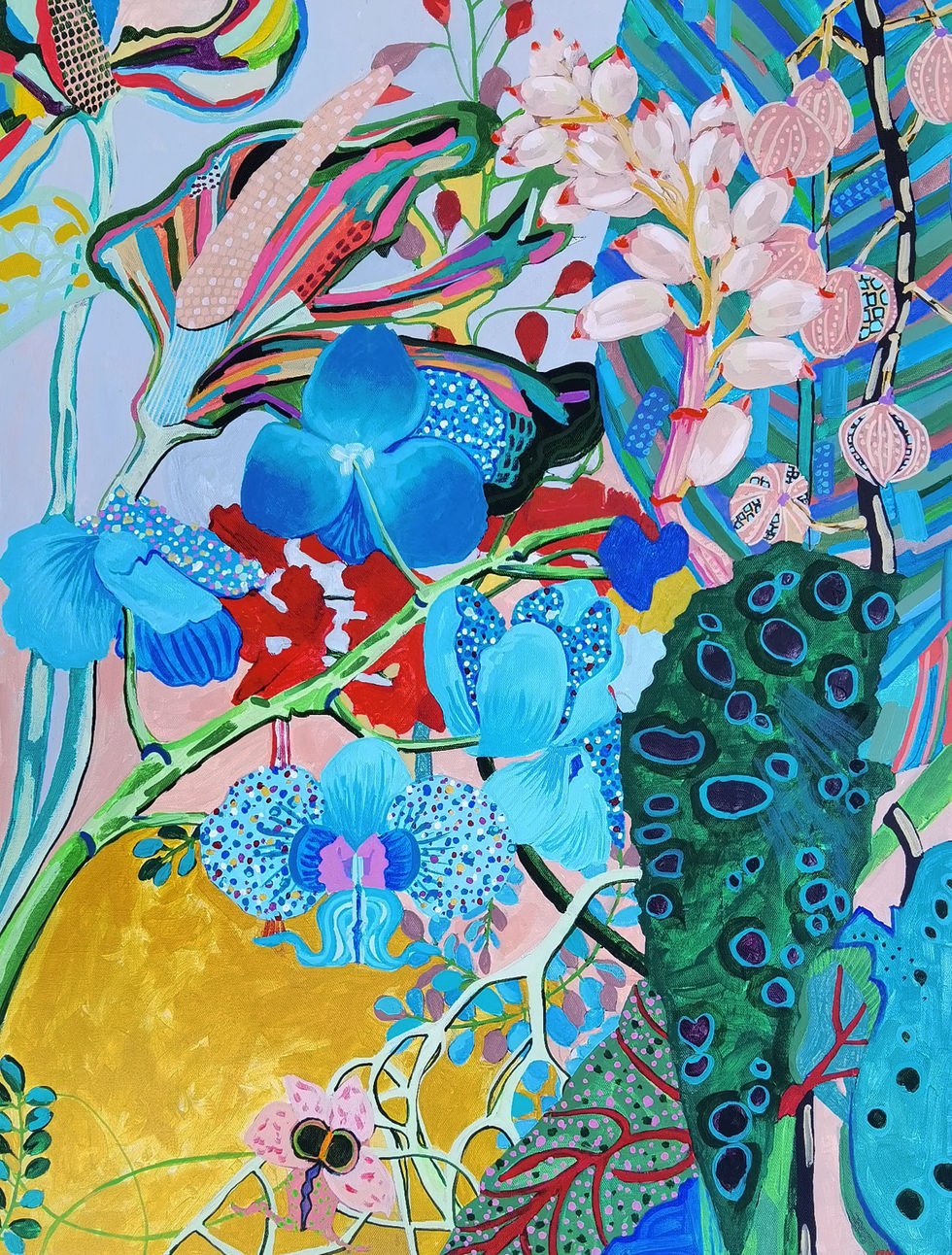 Oana Mazarache | Spring | acrylic on canvas |80x 60 cm | 2021 | Private Collection