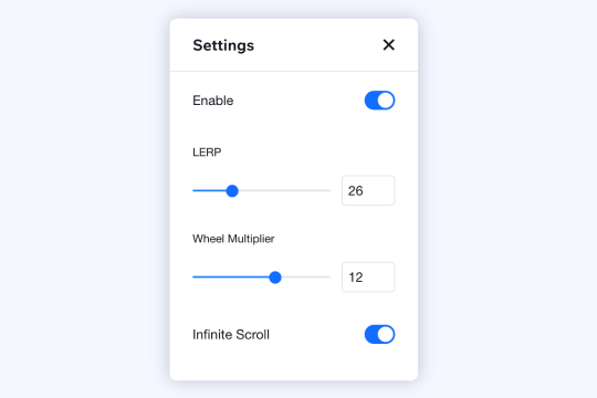 Smooth Scroll banner