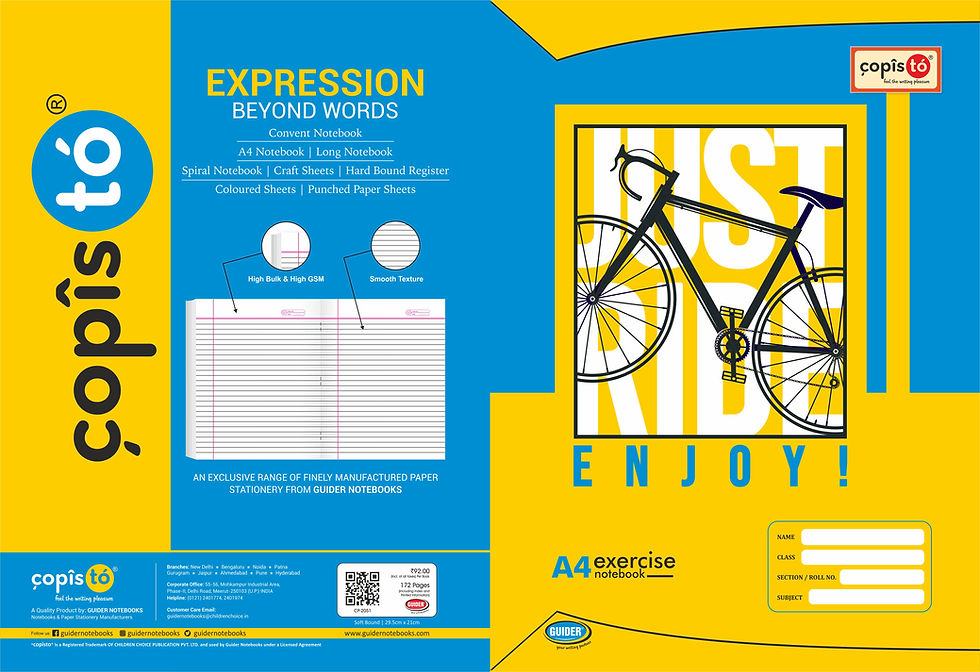 Thumbnail: Copisto A4 Notebook (Ruled Variety) 29.7cm X 21cm