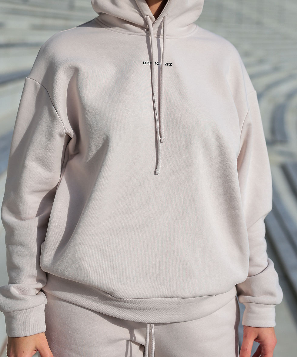 Sīktēls: White Sand Hoodie&Jogger komplekts