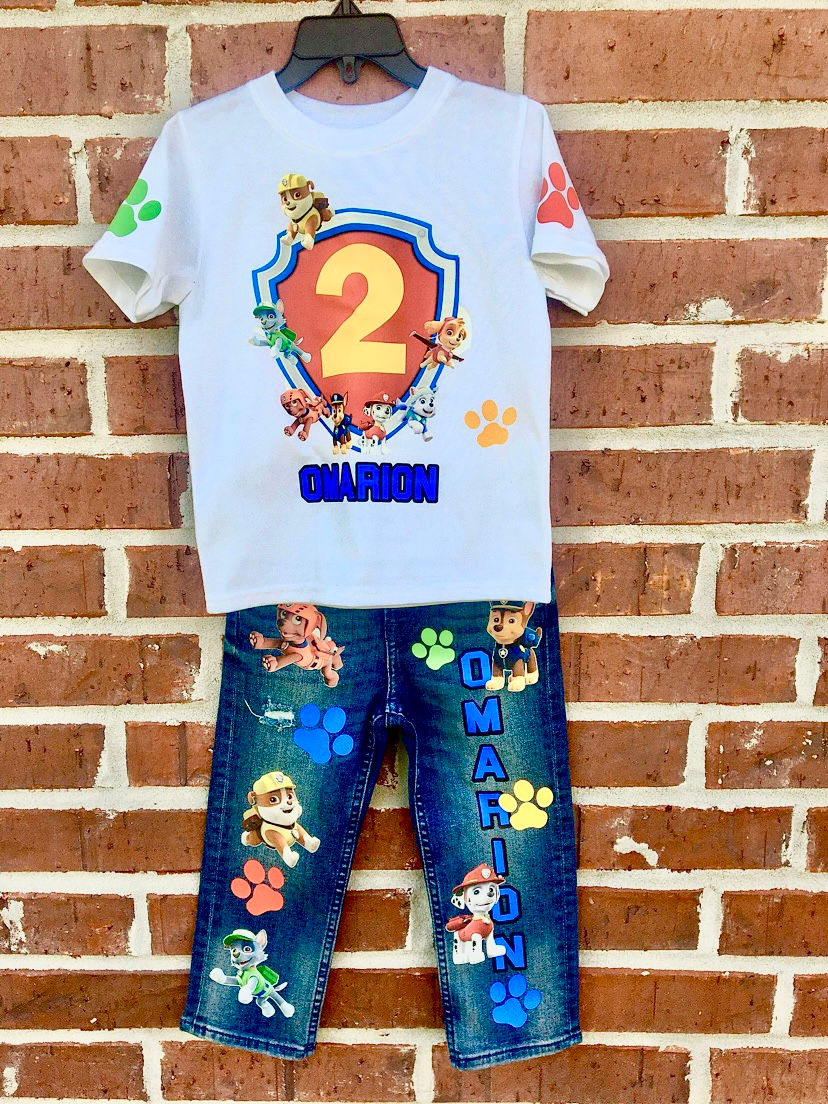 Boy pants and shirt outfit