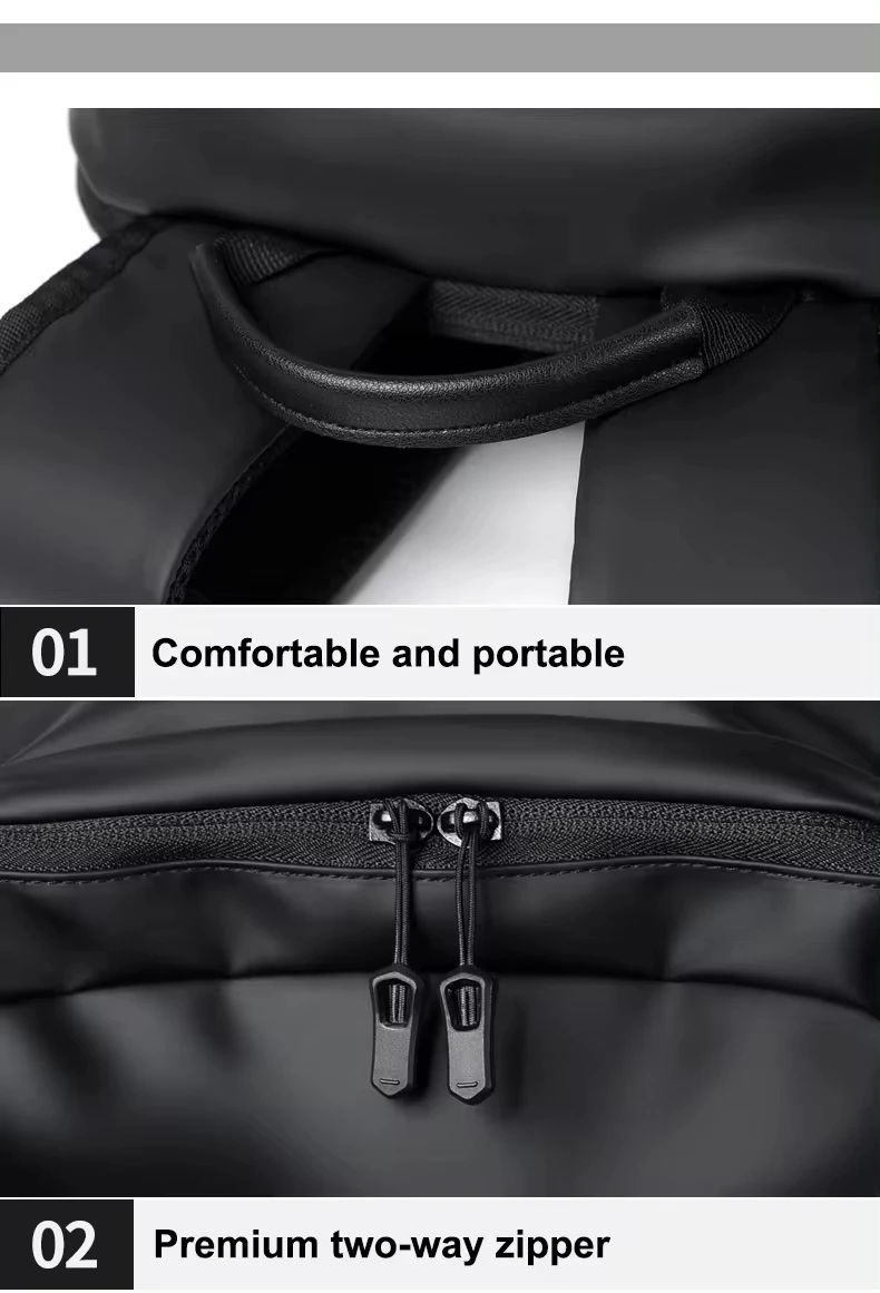 Miniatura: Mochila Masculina Premium em Couro Sintético PU – Compartimento para Notebook at