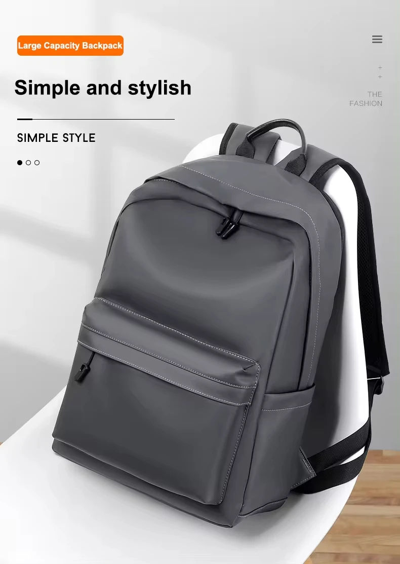 Miniatura: Mochila Masculina Premium em Couro Sintético PU – Compartimento para Notebook at