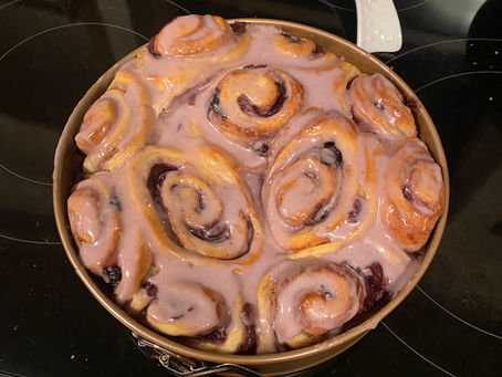 Apple Blueberry Cinnamon Rolls