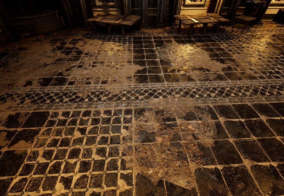 My decals in my interior, combining with the sand vertex painting